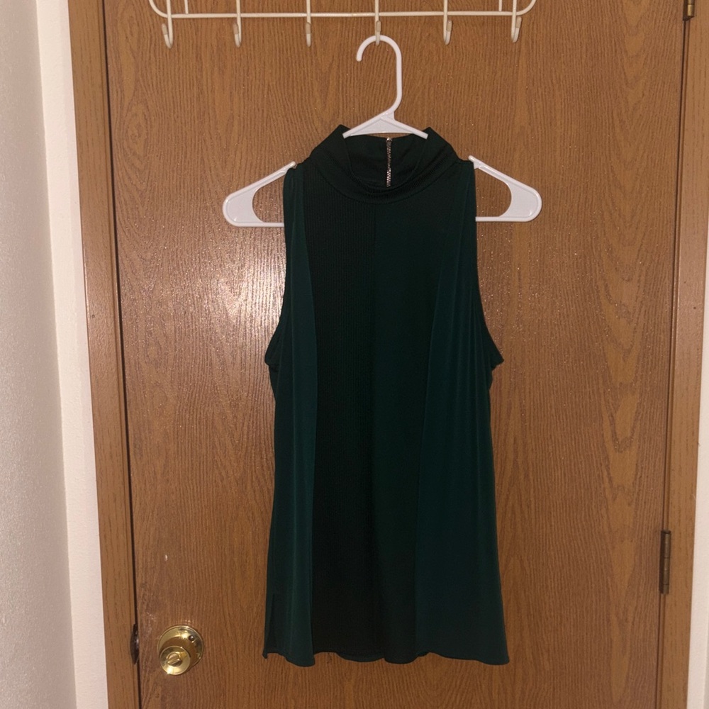 Worthington Dark Green Sleeveless Tank Top